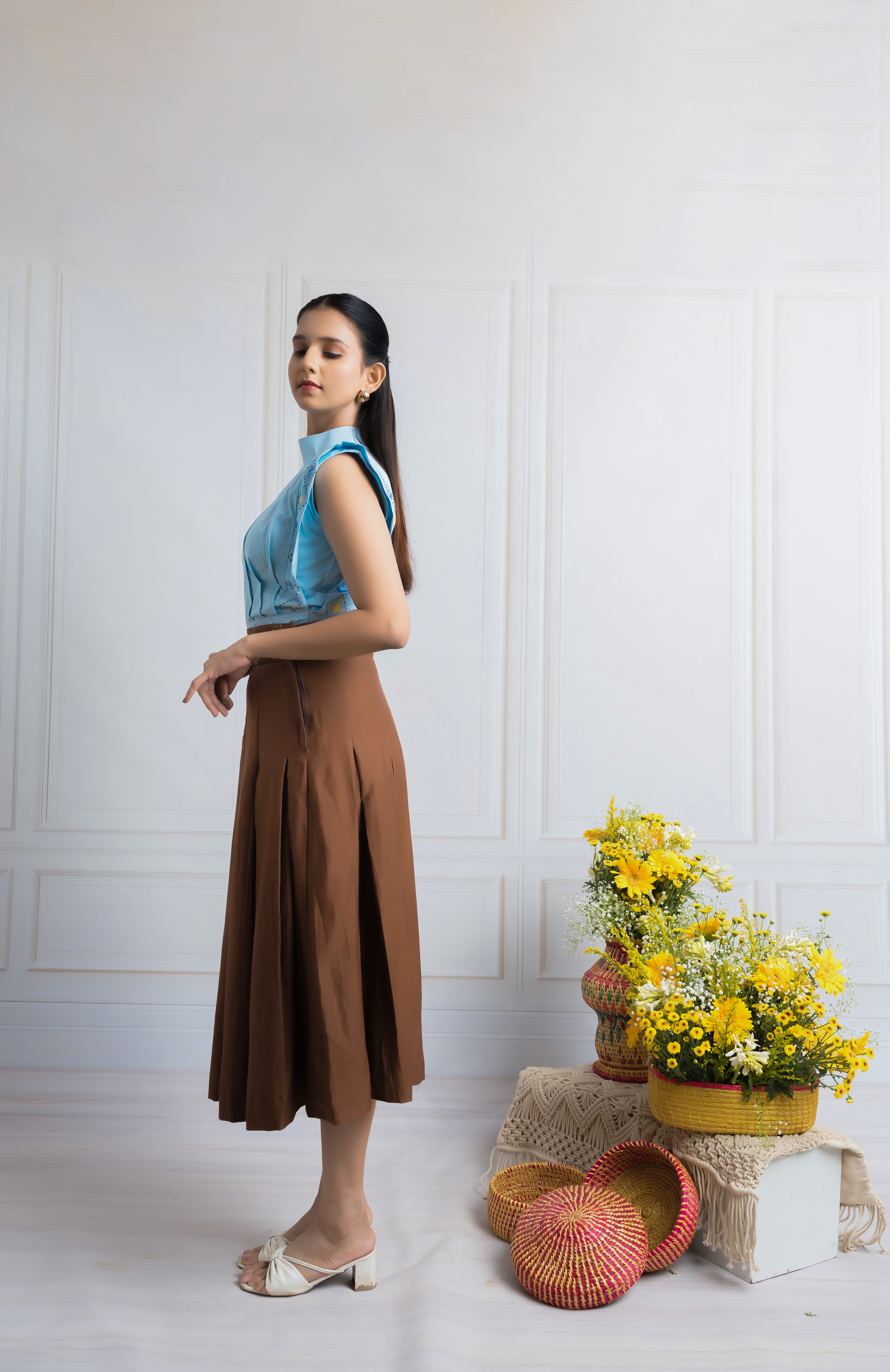Taara Rekha Pleated Skirt - Image 3