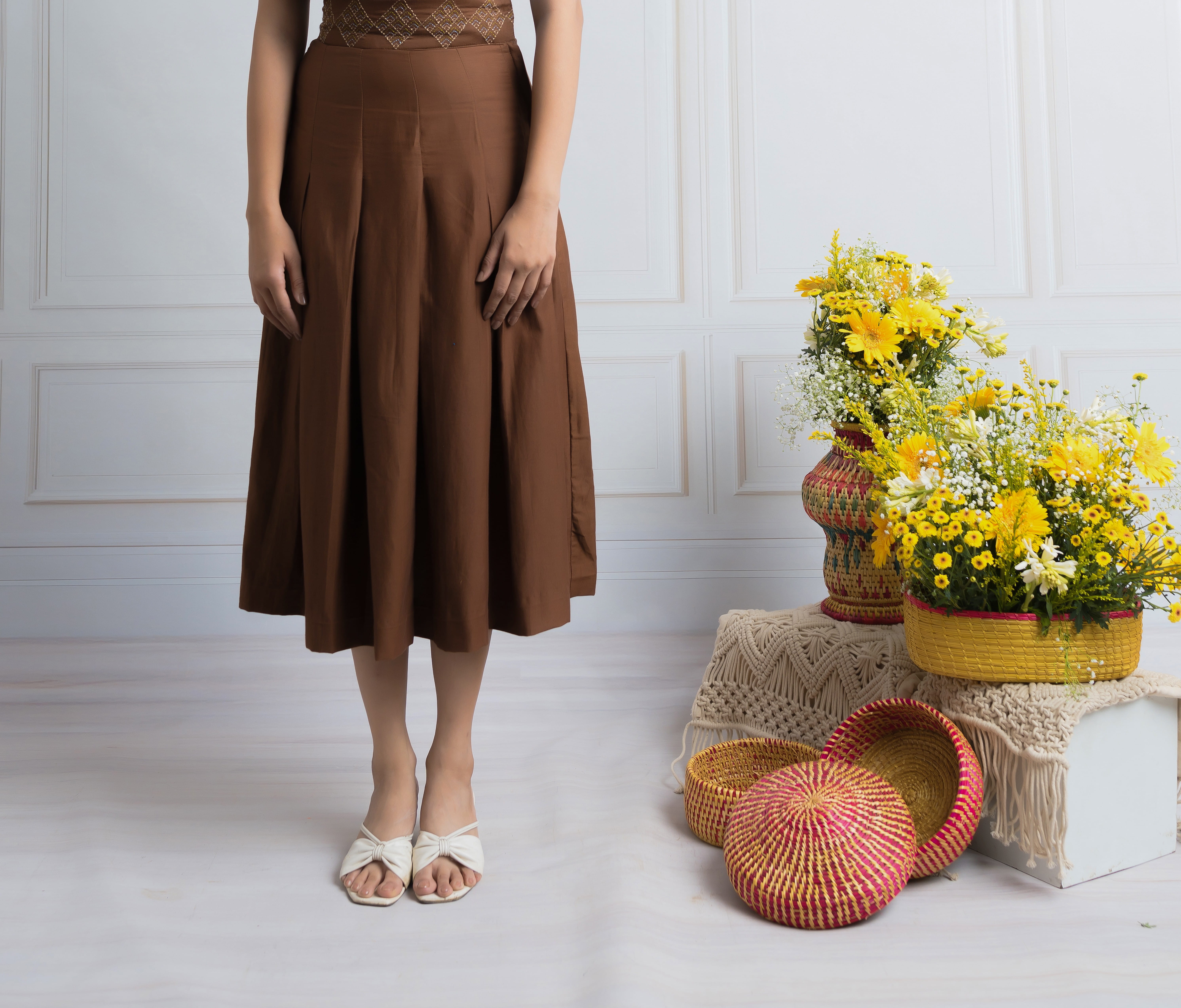 Taara Rekha Pleated Skirt